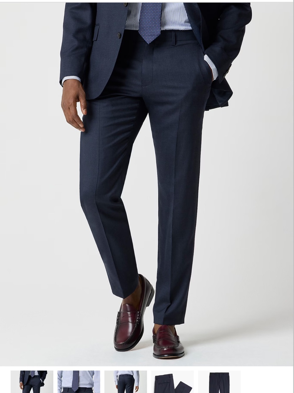 J. Crew Suit Pant in Navy Wool blend 31/30